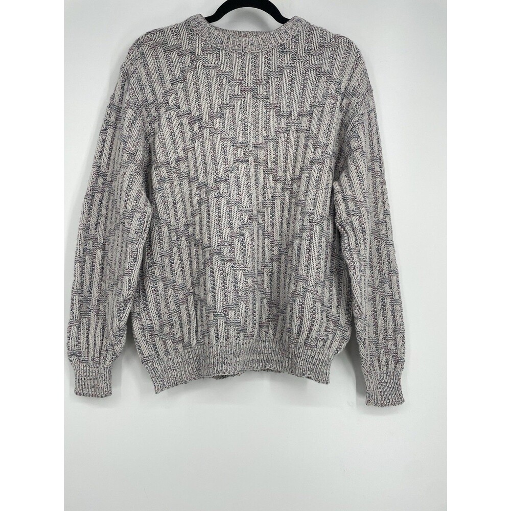 Croft & Barrow Vintage 90s 3D Knit Cotton Sweater Men’s L Made in USA